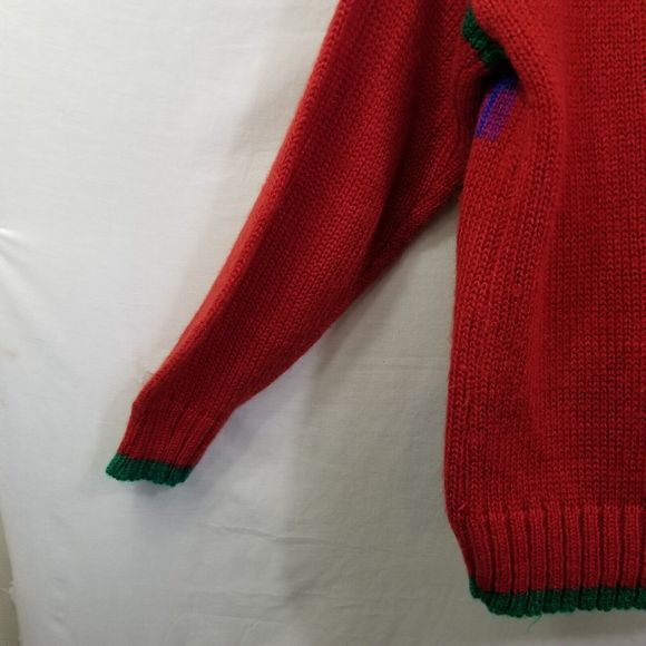 Vintage Design Zone Ugly Christmas Sweater Christmas Tree With Buttons Size Med - Picture 12 of 16